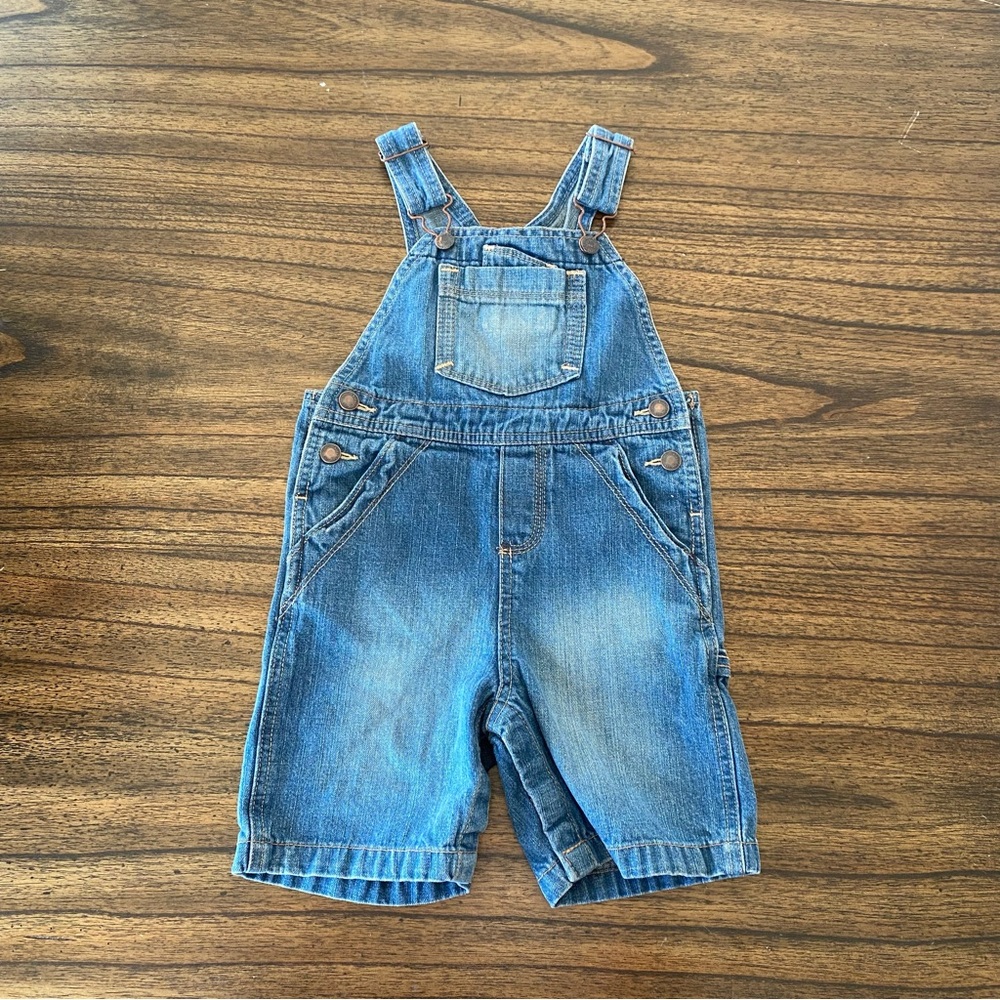 Genuine Kids from Oshkosh Denim Shorts Overalls size 24 months